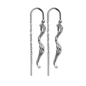 Seaside Stories Swirly chain earrings
