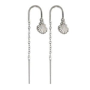 Seashell chain earrings