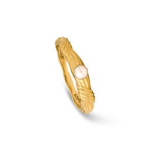 Sand Dune Ring med Perle