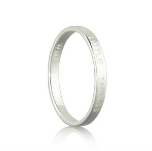 Enjoy The Little Things - Ring In Sterling Silver